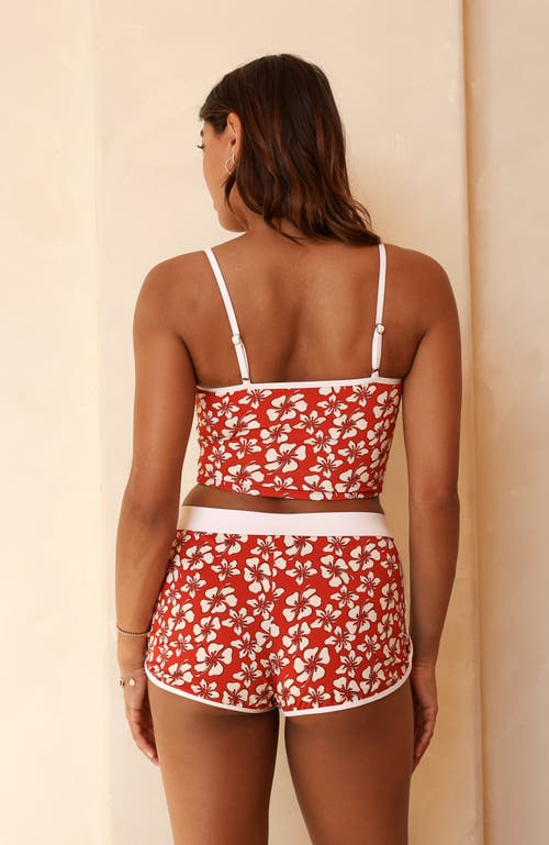 Dippin Daisys Hanalei Tankini Top In Lilo/white