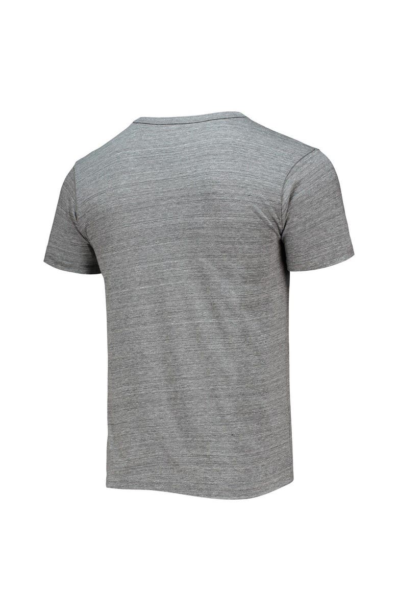 LEAGUE COLLEGIATE WEAR Men's League Collegiate Wear Heathered Gray Brown Bears Volume Up Victory Falls Tri-Blend T-Shirt, Alternate, color,