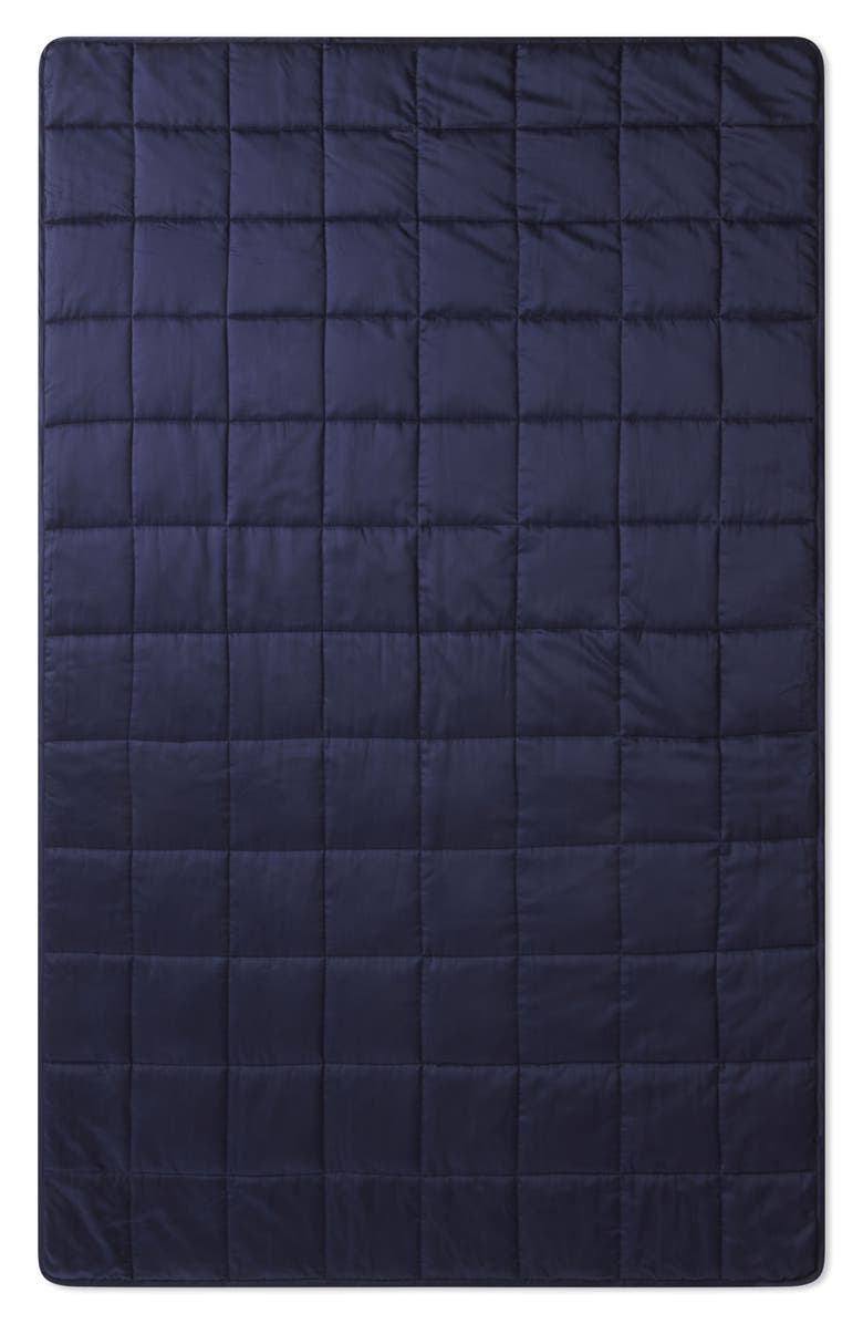 Lunya The Quintessential Weighted Blanket, Alternate, color, Deep Blue