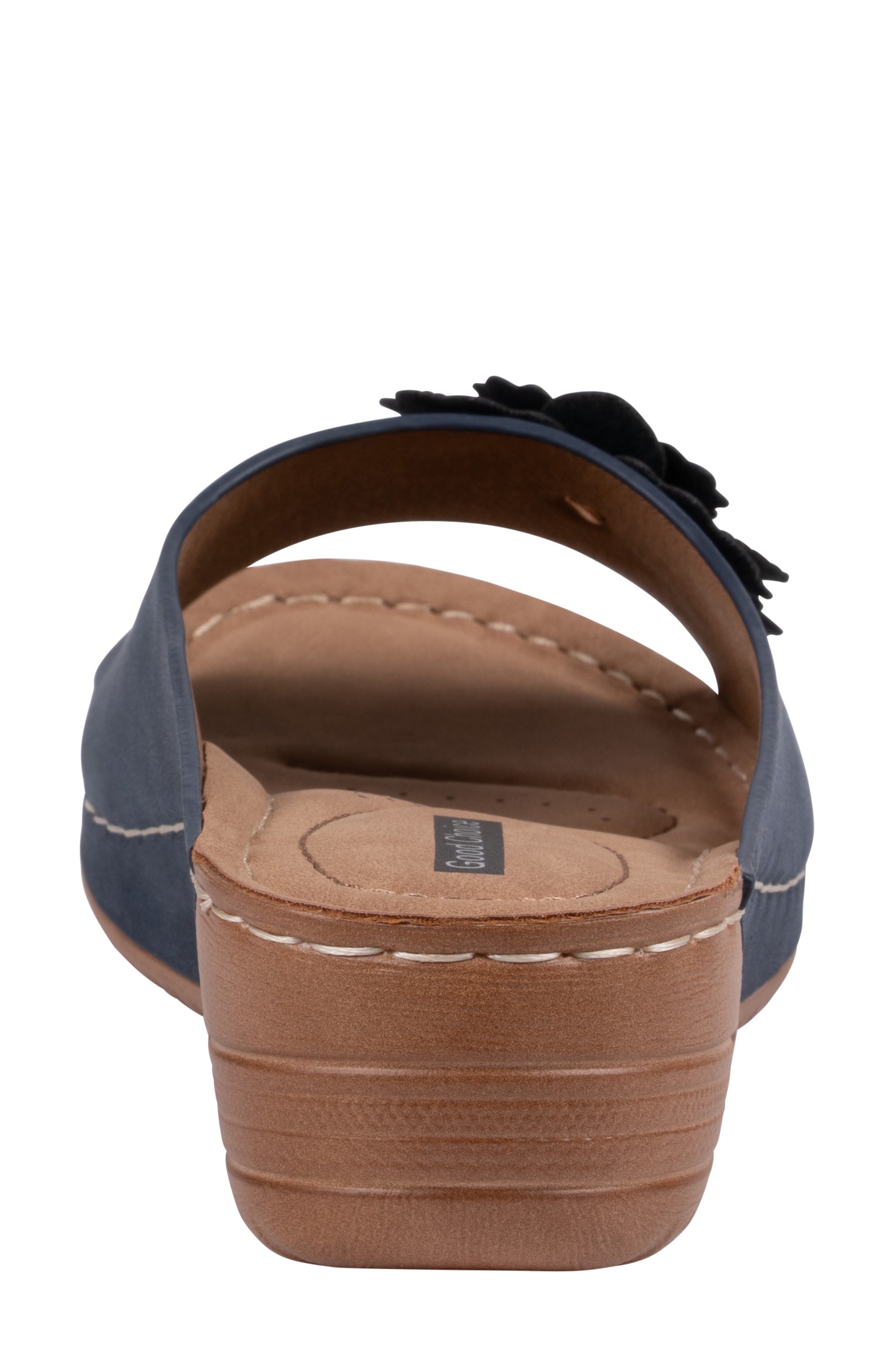 Clover Comfort Clog, Alternate, color, NAVY