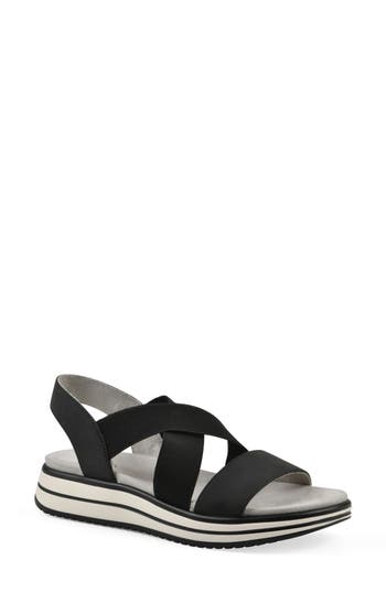 Cliffs By White Mountain Hapley Athleisure Sandal In Black Nubuck