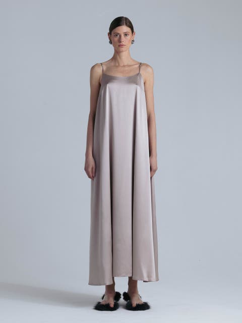 Aphrodite Sleeveless Silk Maxi Dress