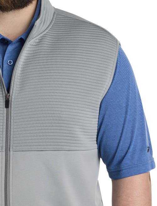 Reebok Big & Tall Ribbed Vest In Grey 3