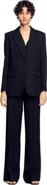 SANDRO Sequinned suit jacket