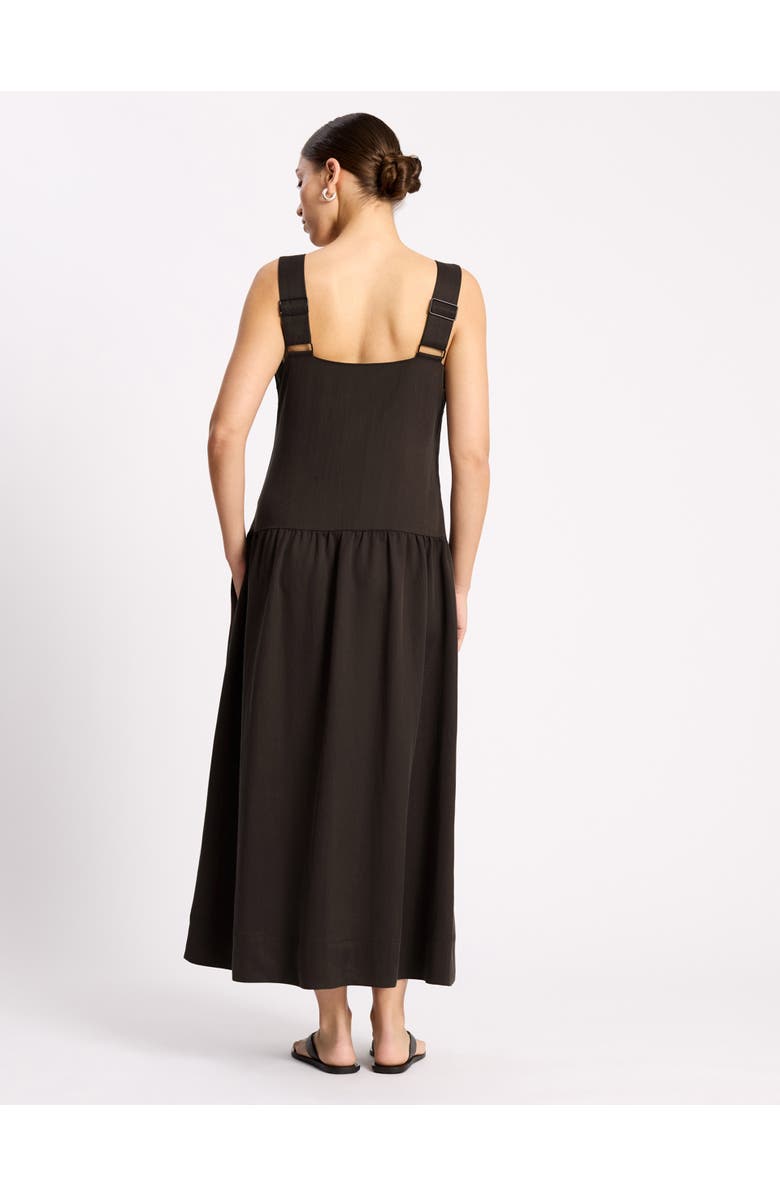Albaray Tencel Summer Square Neck Maxi Dress, Alternate, color, Chocolate