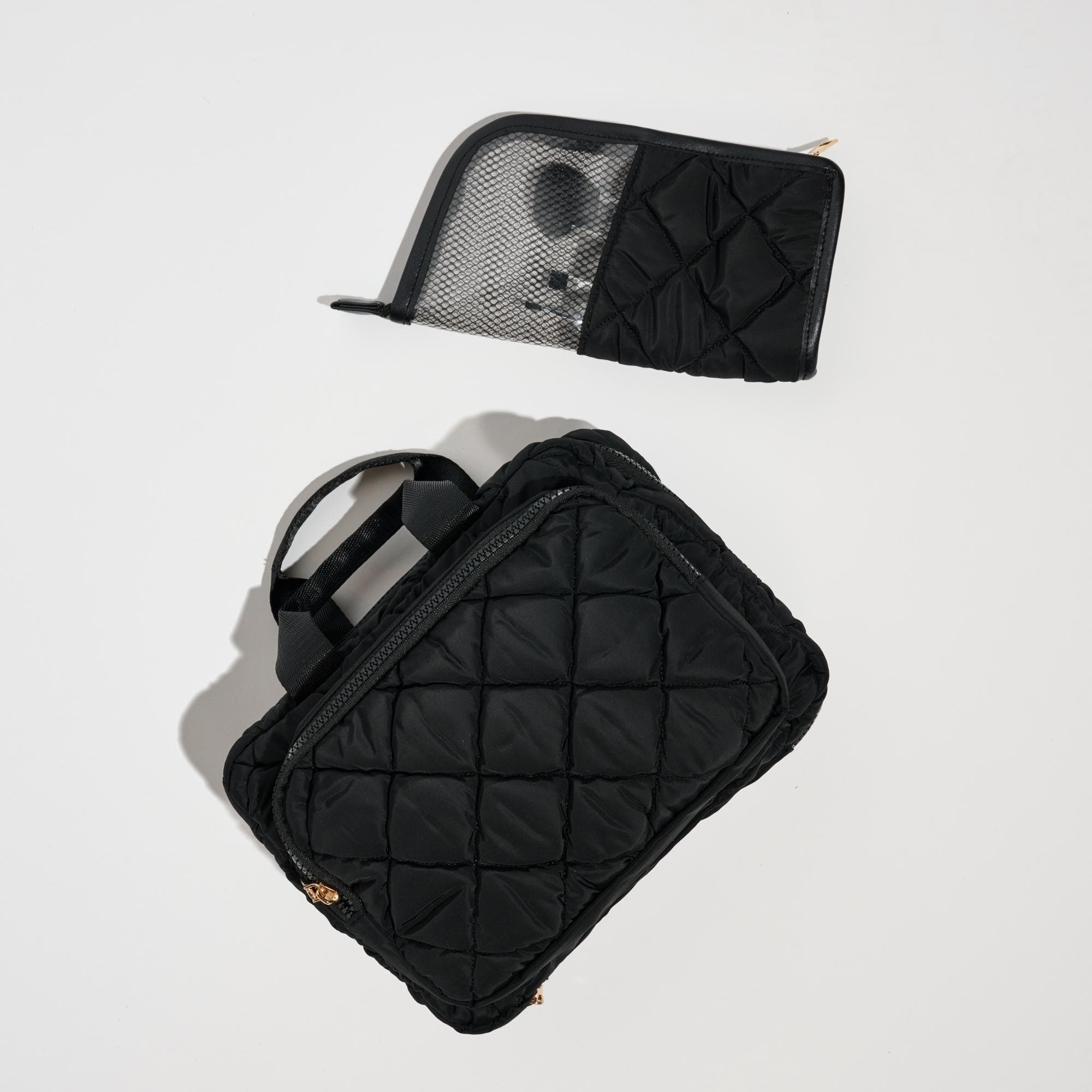 URBAN EXPRESSIONS HANDBAGS Cloud Cruiser Travel Organizer, Alternate, color, Black
