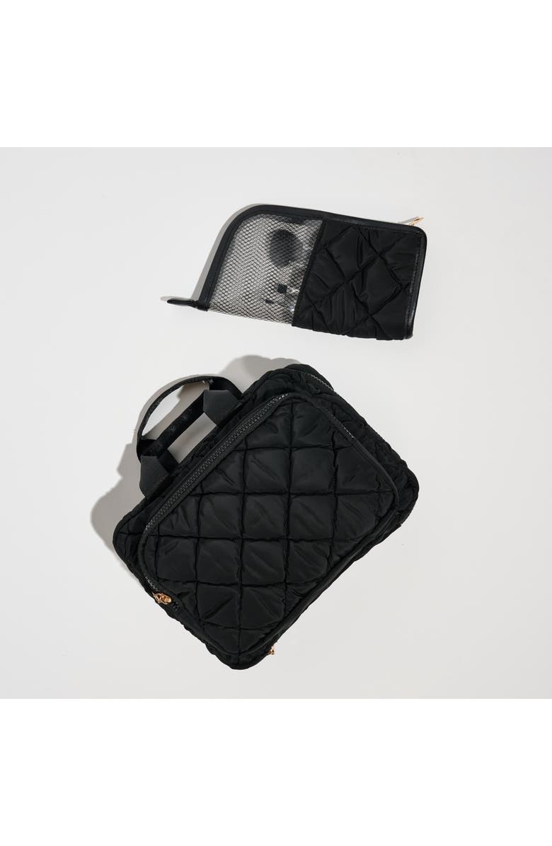 URBAN EXPRESSIONS HANDBAGS Cloud Cruiser Travel Organizer, Alternate, color, Black