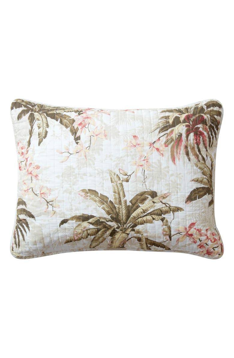 Tommy Bahama Bonny Cove Cotton Quilt & Sham Set, Alternate, color, Coconut