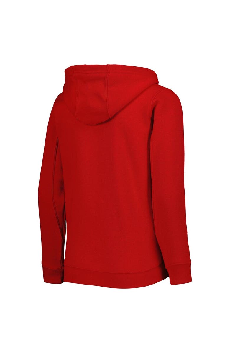 Outerstuff Youth Red Washington Nationals Wordmark Full-Zip Fleece Hoodie, Alternate, color, Red