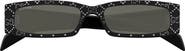 Gucci 56mm Rectangular Sunglasses