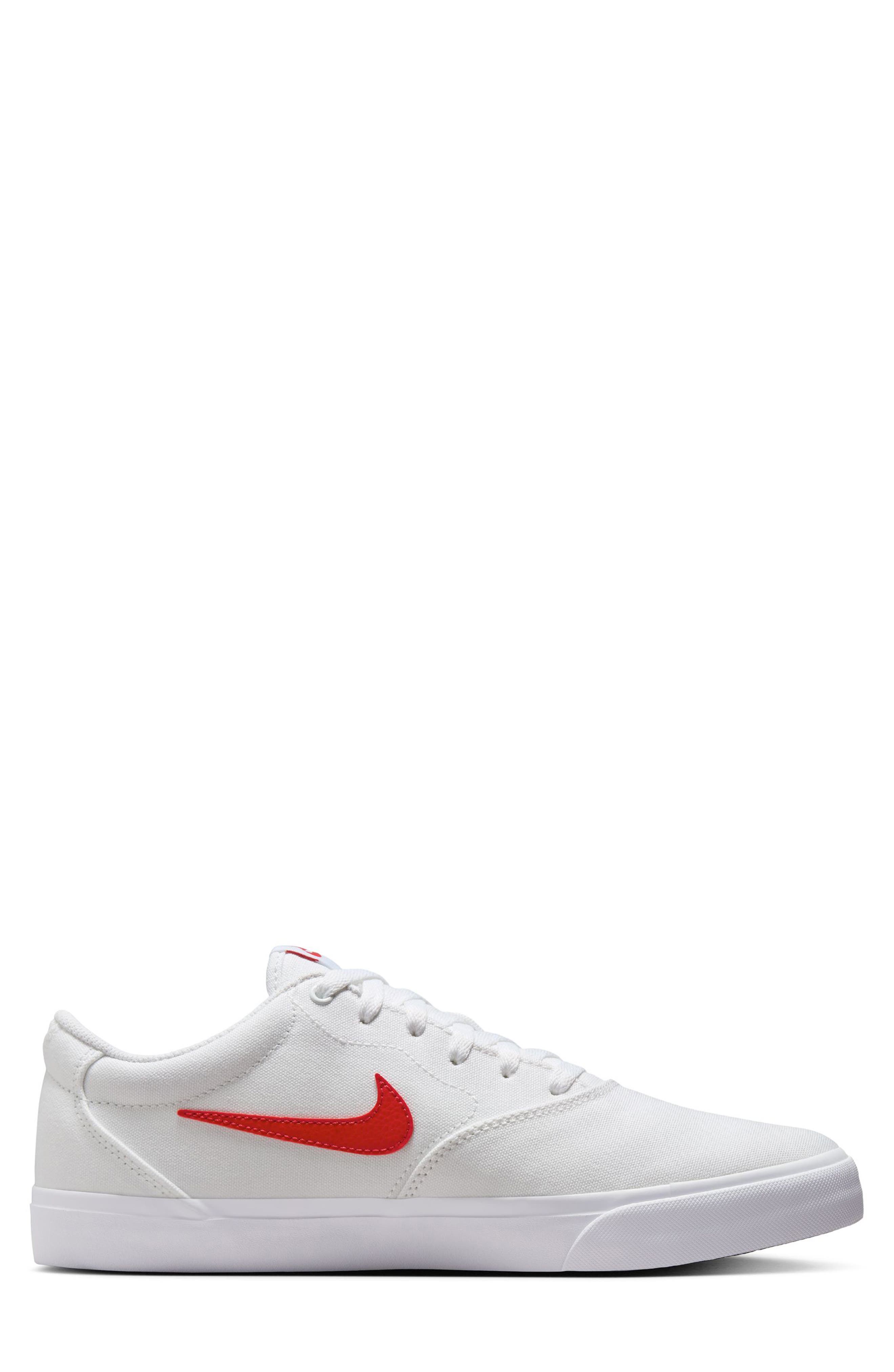 Charge Skate Sneaker, Alternate, color, WHITE/ UNIVERSITY RED