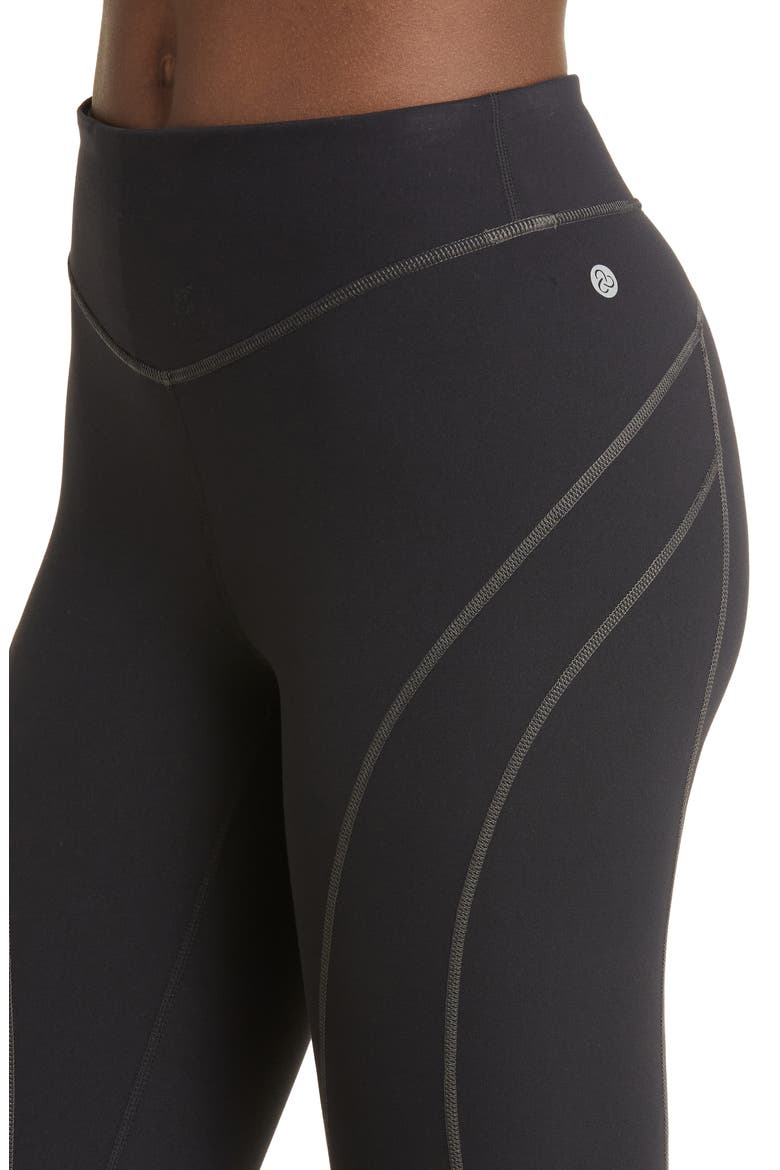 Studio Luxe Seamed 7/8 Leggings, Alternate, color, BLACK
