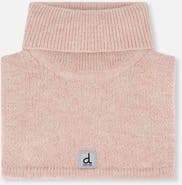 Deux par Deux Girl Knit Fleece Lined Foldover Turtle Neckwarmer