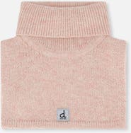 Deux par Deux Girl Knit Fleece Lined Foldover Turtle Neckwarmer