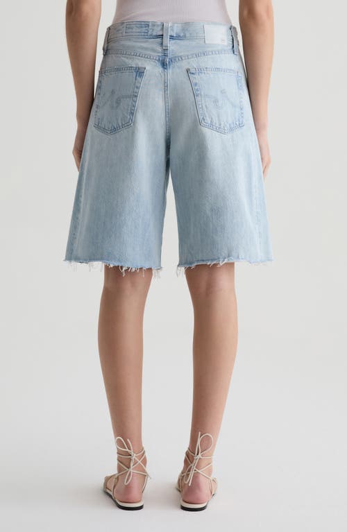 Ag Hattie High Rise Bermuda Shorts In Sunfaded Destructed