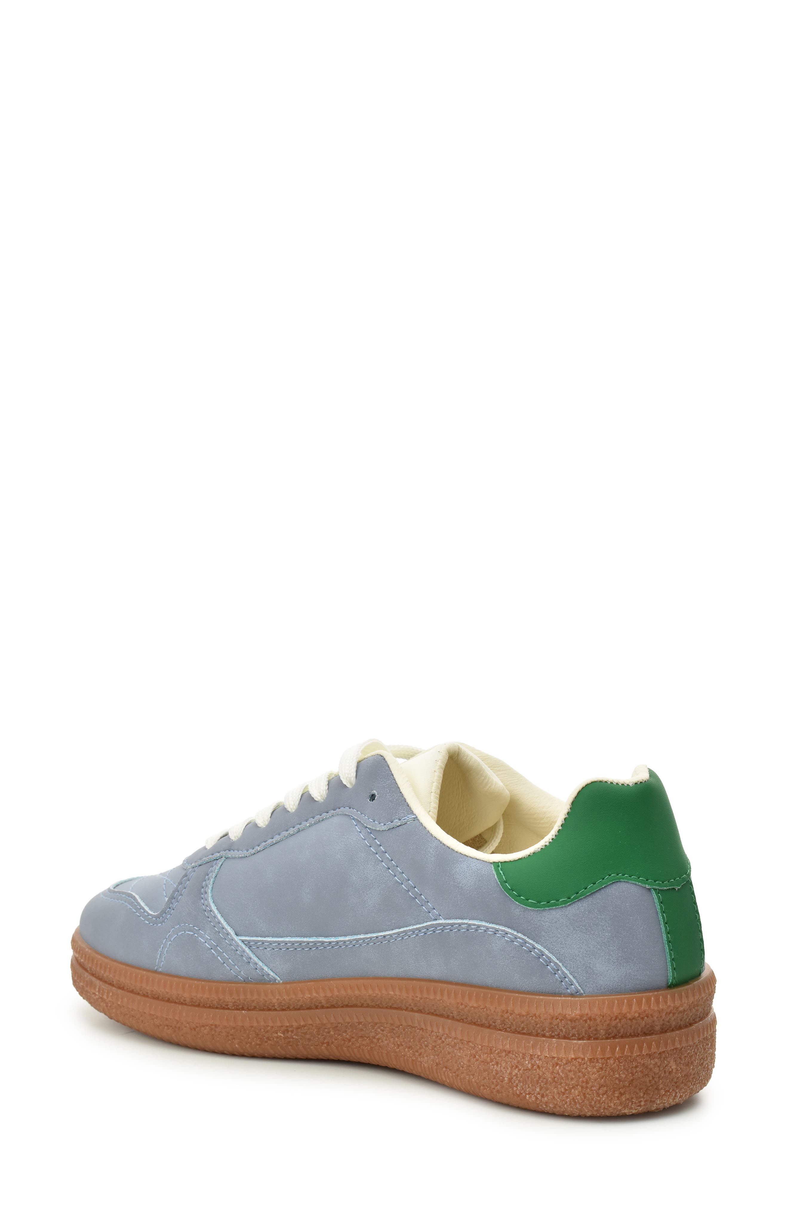Nicole Miller Low Top Crepe Sole Sneaker, Alternate, color, Blue White Green