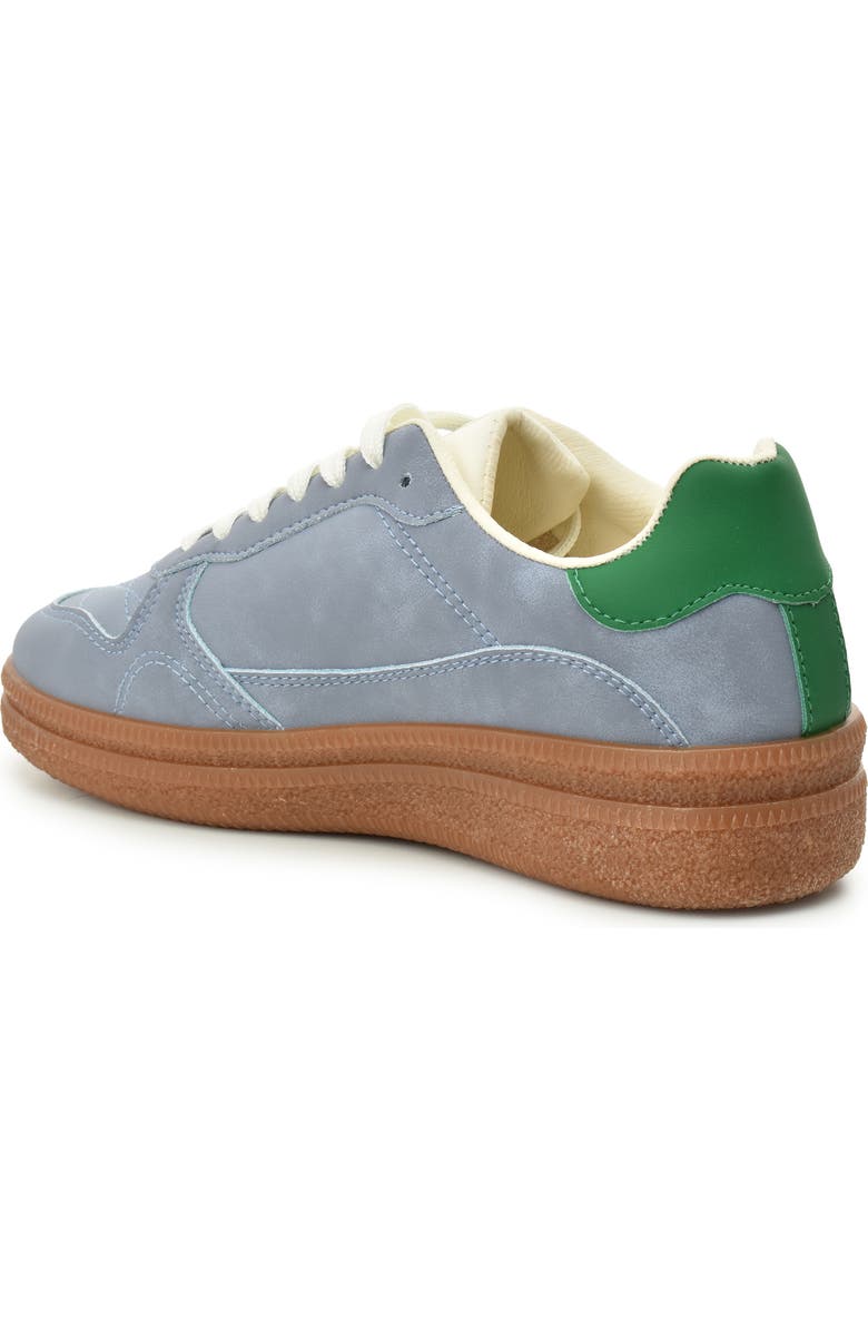 Nicole Miller Low Top Crepe Sole Sneaker, Alternate, color, Blue White Green