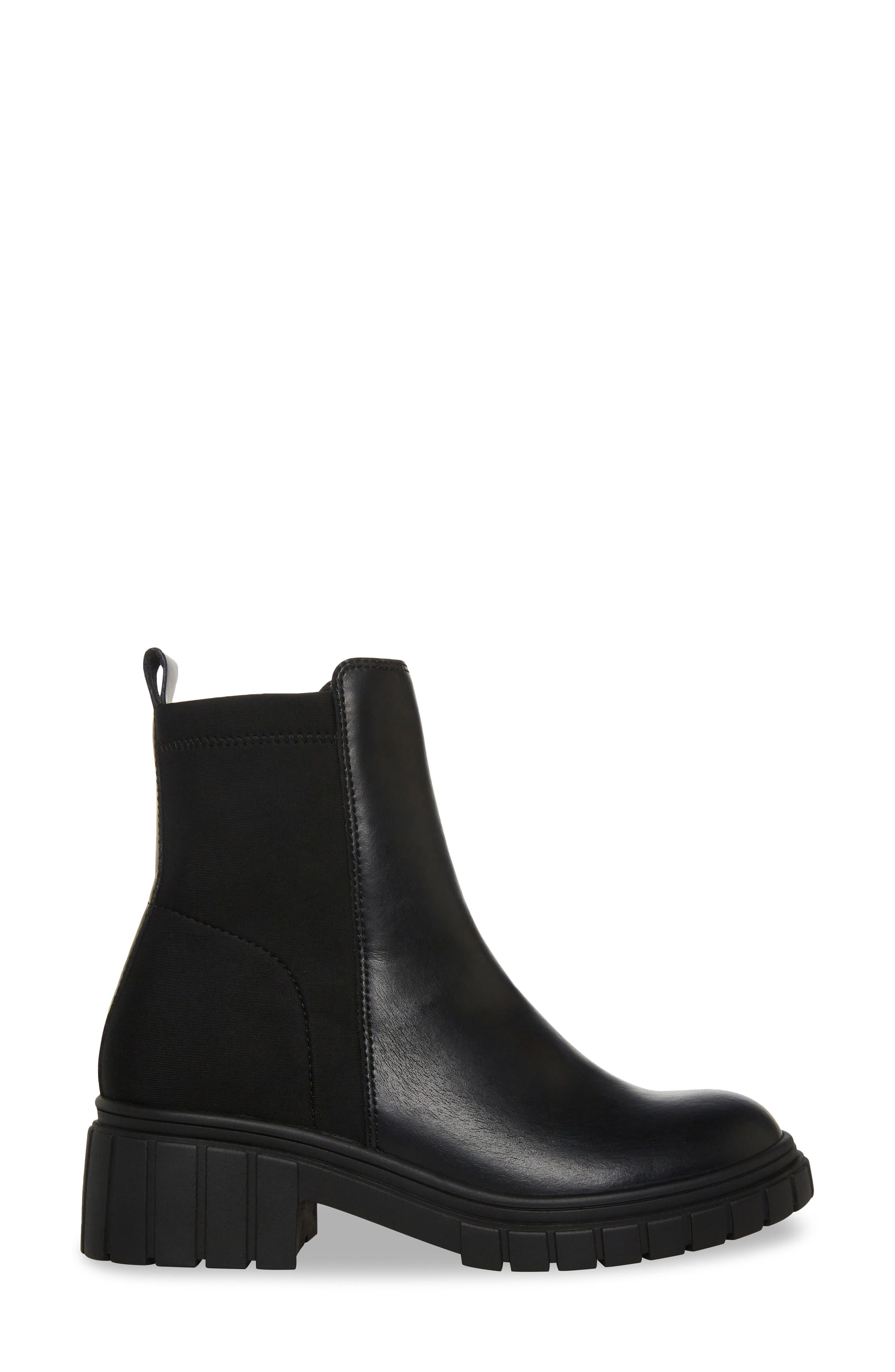Prestly Waterproof Leather Bootie, Alternate, color, BLACK LEAT