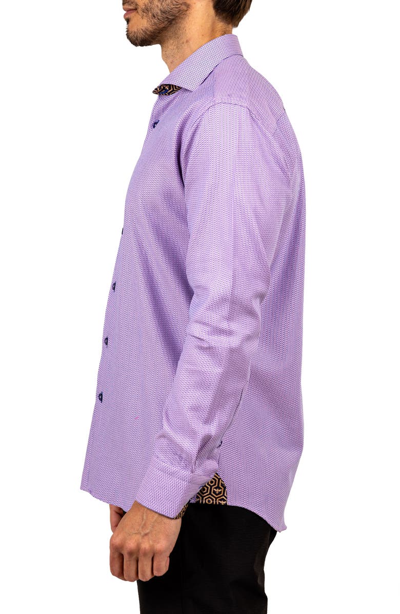 Maceoo Einstein Ascension Contemporary Fit Button-Up Shirt, Alternate, color, Pink