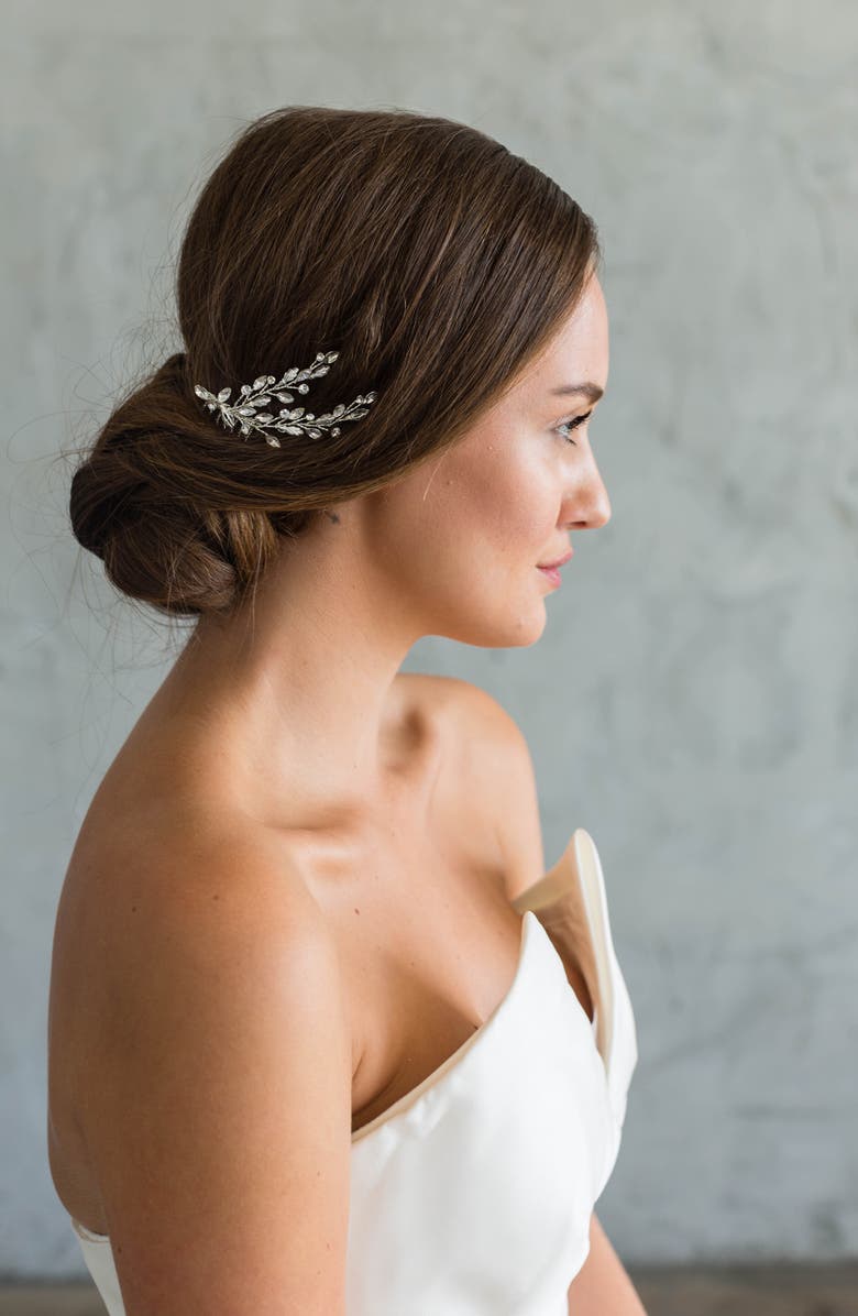 Brides & Hairpins Alexina Comb, Alternate, color, Silver