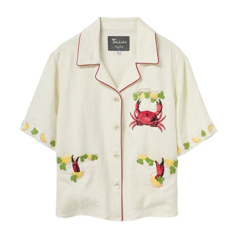 'Just a Pinch' Cabana ~ Relaxed Crop Cut