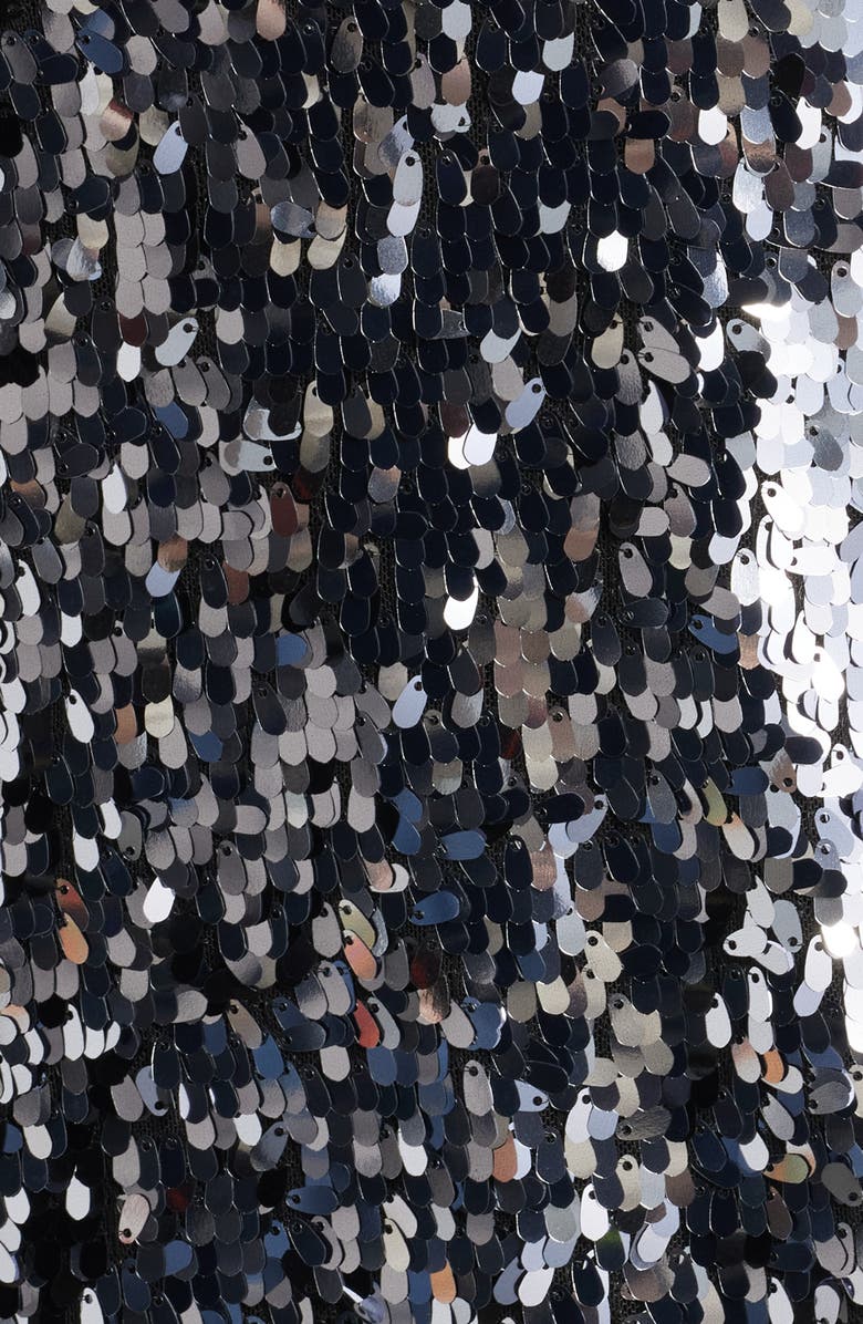 Anne Klein Sequin Shift Dress, Alternate, color, Metal Combo