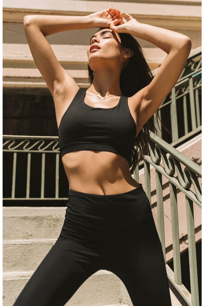 Aim Mesh Silkiflex Lite Bra, Alternate, color, Midnight Black