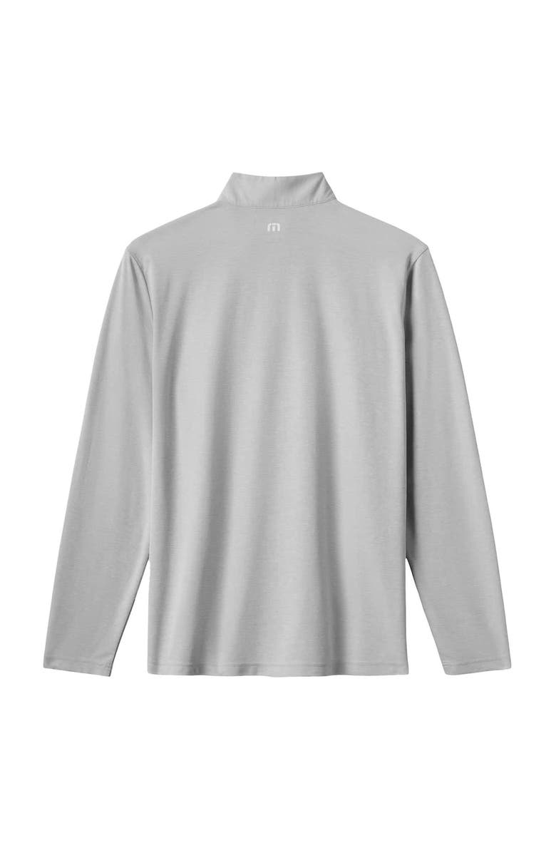 TravisMathew Men's TravisMathew  Gray Cincinnati Reds Time to Tailgate Tri-Blend Quarter-Zip Pullover, Alternate, color, 
