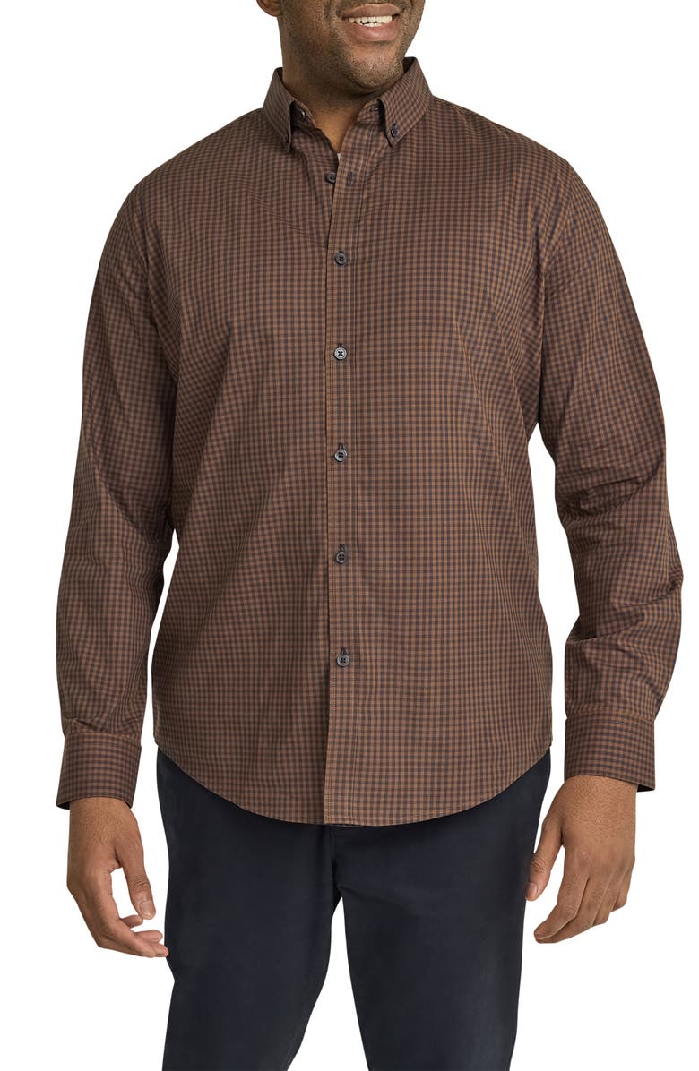 Johnny Bigg Montreal Check Stretch Cotton Button-Down Shirt, Main, color,