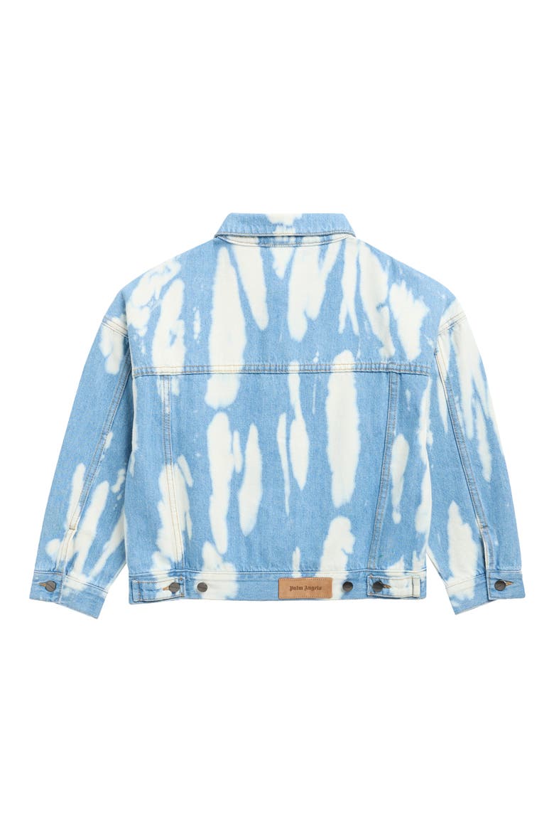 PA Patch Bleached Denim Jacket, Alternate, color, BLUE/ SKY BLUE