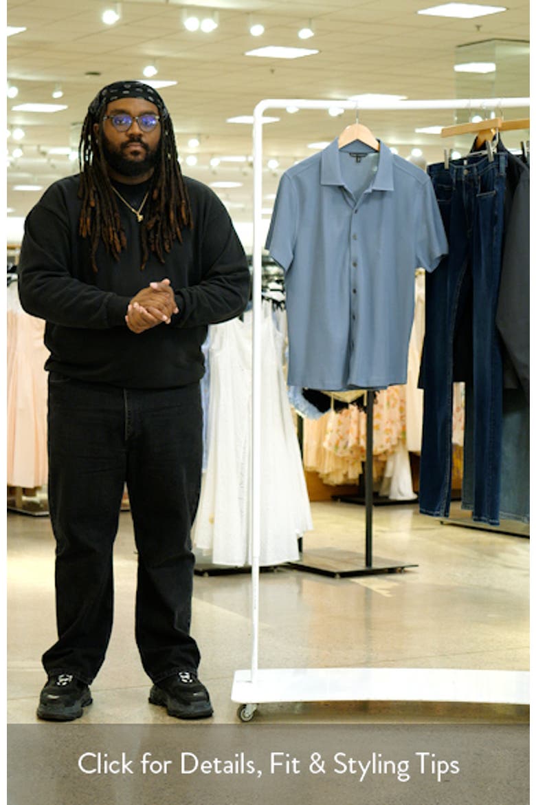Sorrell Short Sleeve Cotton Piqué Button-Up Shirt video