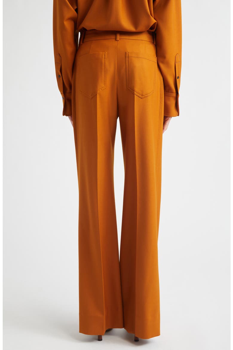 Alina High Waist Stretch Flare Leg Pants, Alternate, color, BRONZE