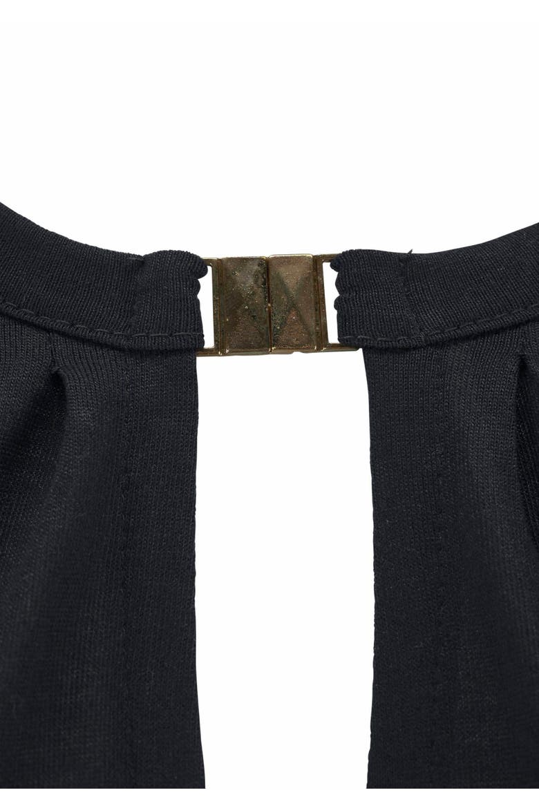 Sleeveless Keyhole Top, Alternate, color, Black