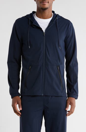 90 DEGREE BY REFLEX Warp Fleece Zip Hoodie | Nordstromrack