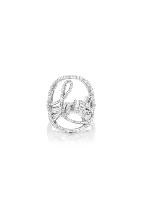 Diamond LOVE Ring
