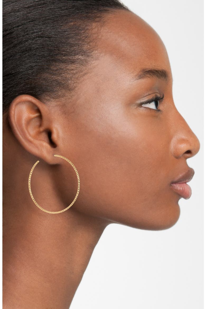 Argento Vivo Hoop Earrings, Alternate, color, GOLD VERMEIL