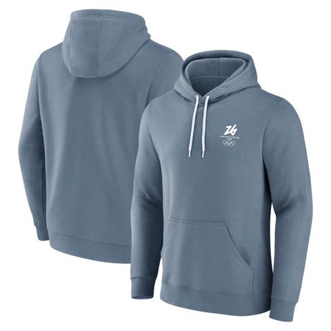 Men's Fanatics Blue Milano Cortina 2026 Winter Olympics Fleece Pullover Hoodie