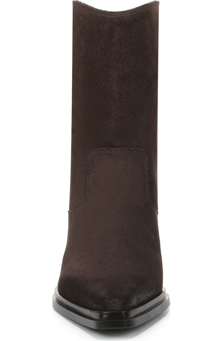 Franco Sarto Laken Block Heel Bootie, Alternate, color, Dark Brown Leather