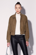 Walter Baker Bowie Suede Bomber Jacket