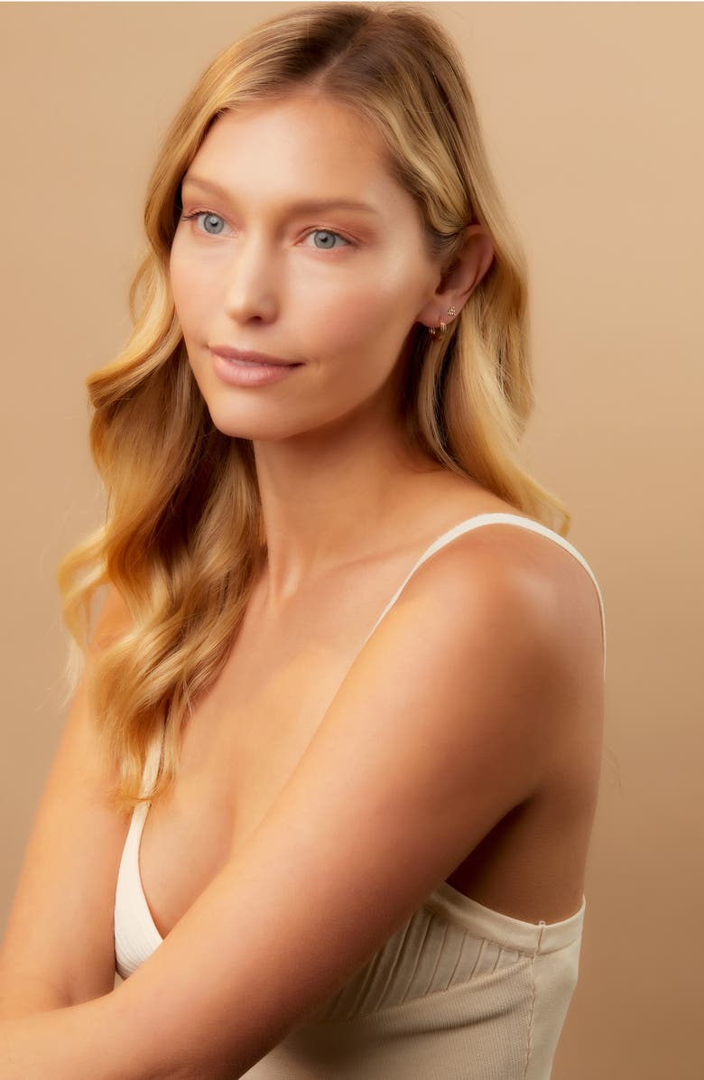 Bony Levy 14K Gold Beaded Triangle Stud Earrings, Alternate, color,