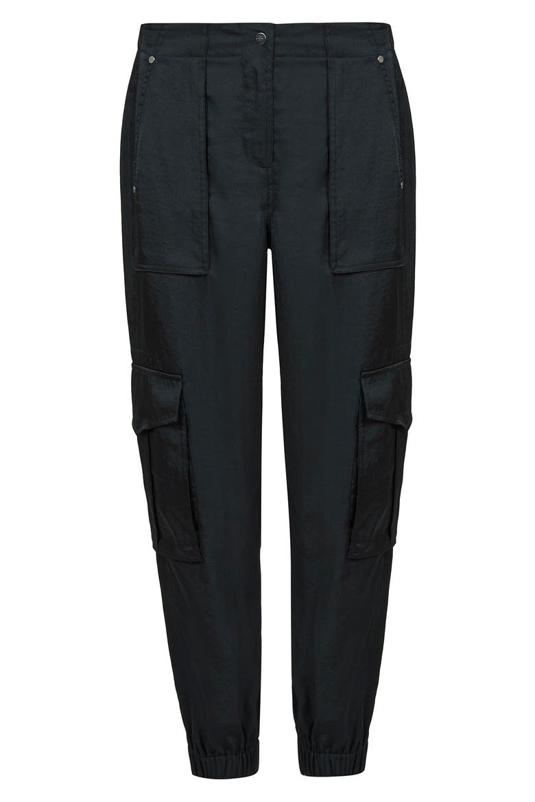 Frieda Cargo Pants, Alternate, color, BLACK