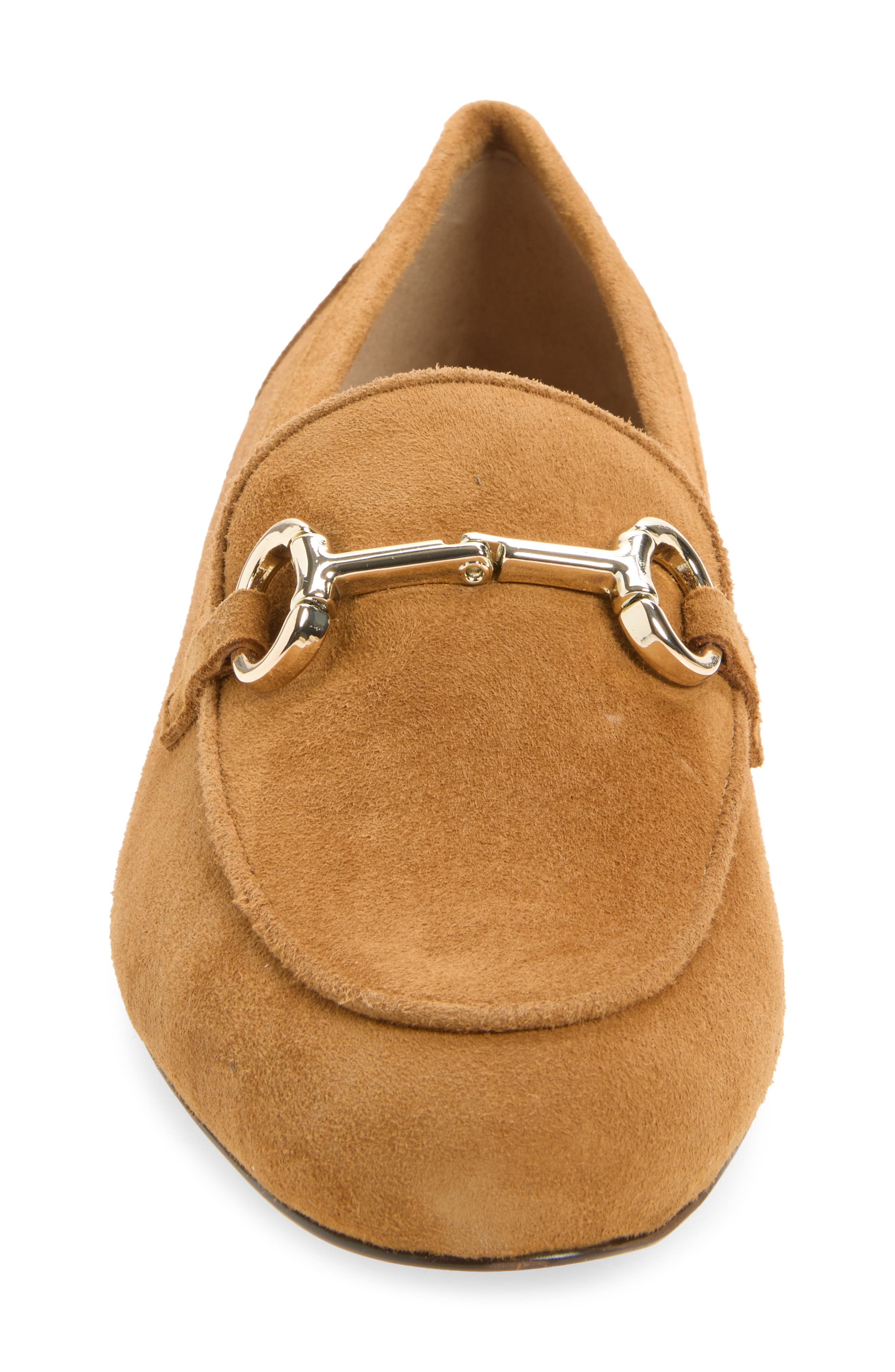 Luna Bit Loafer, Alternate, color, BRANDY SUEDE