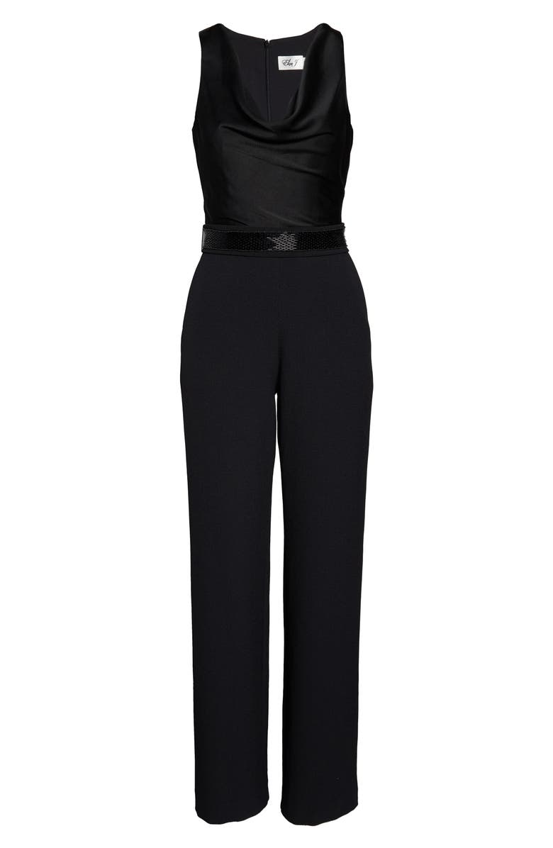 Eliza J Cowl Neck Sleeveless Jumpsuit, Alternate, color,