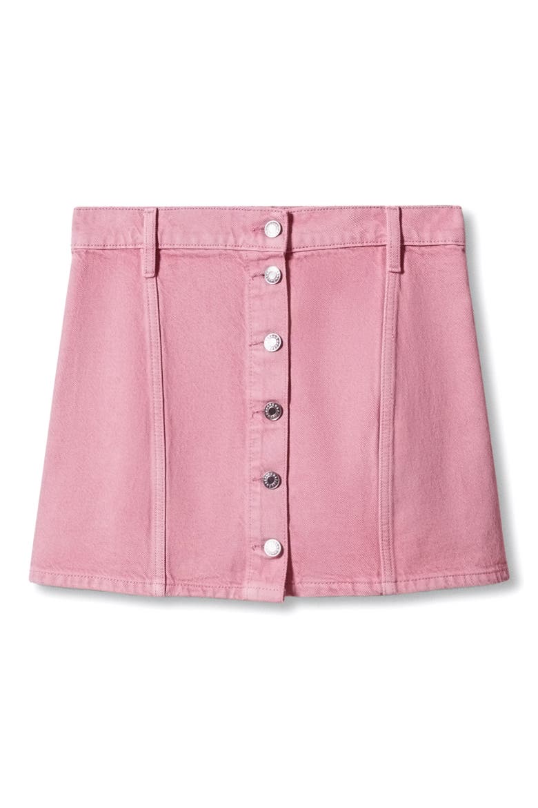 Denim Miniskirt, Main, color, BUBBLEGUM PINK