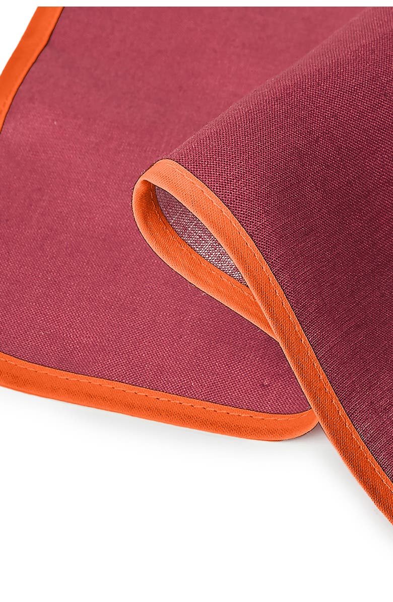 La DoubleJ Large Napkins Set Of 2 (45X45) Rainbow Raspberry, Alternate, color, Rainbow Raspberry