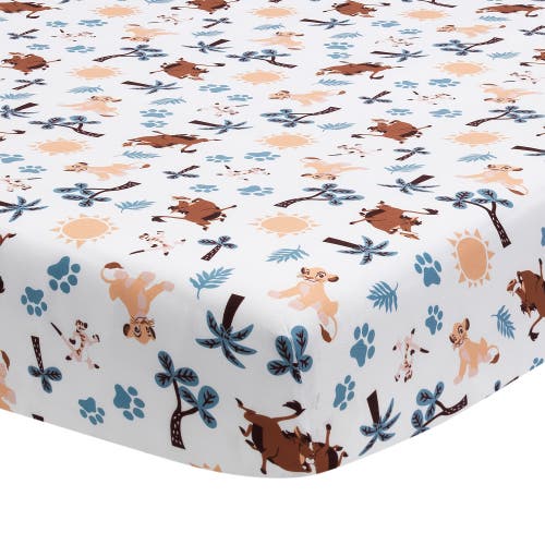 Lambs & Ivy Disney Baby Lion King Adventure 3-piece Mini Crib Bedding Set In Blue