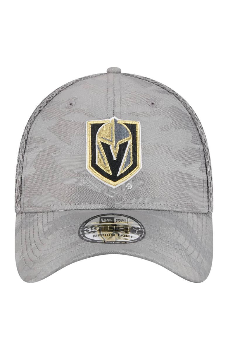 New Era Men's New Era  Gray Vegas Golden Knights Active Subtle Camo 39THIRTY Flex Hat, Alternate, color, 
