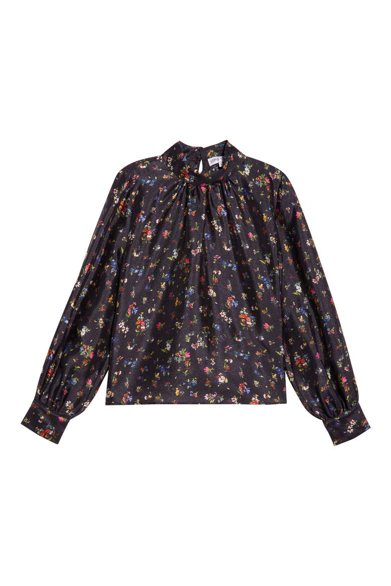 Floral Print Top, Alternate, color, MAGNOLIA GARDEN