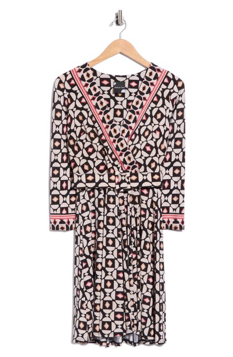 Print Rose Lace Dress