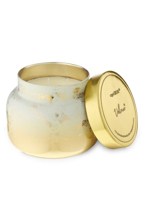 Capri Blue Volcano Glimmer Oversize Signature Jar Candle In Gold